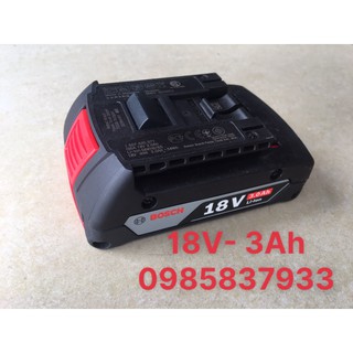 Pin 18V 3Ah chính hãng Bosch tại Máy cầm tay NTT bảo hành dài hạn dùng máy thi công na toàn hiệu quả