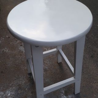 Ghế đôn gỗ cao 45 60 70cm trắng
