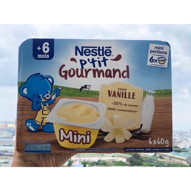 Váng sữa Nestle Pháp - Vỉ 6 hộp- cho bé từ 6m