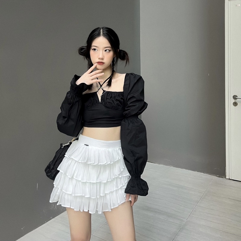 GILL BABY | Chân váy tầng xoè tiểu thư đi chơi hẹn hò