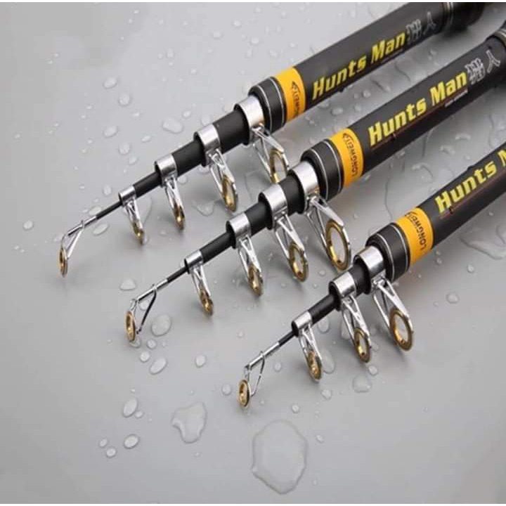 Bộ cần câu rút dài 3m6 máy 6000 inox kim loại cần tải cá 10kg phụ kiện 15 món y hình tay quay inox