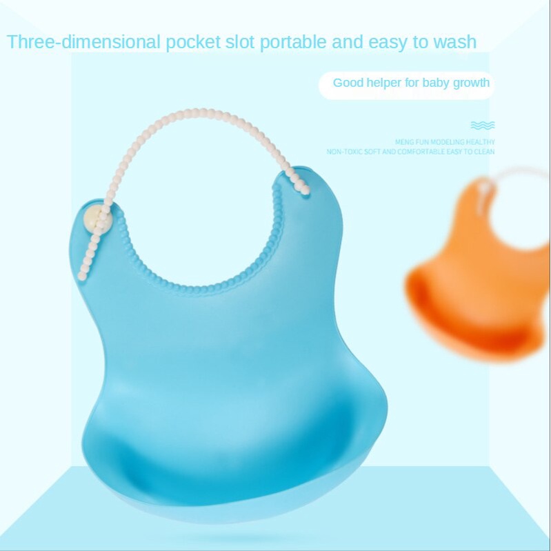 Yếm Ăn Silicone Cao Cấp Cho Các Bé