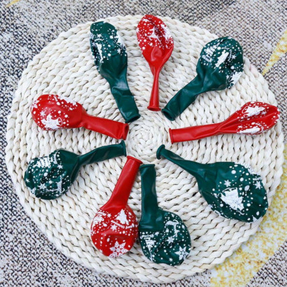 Bong Bóng Cao Su Elsworth Trẻ Em|Phụ Kiện Trang Trí Giáng Sinh Hình Ông Già Noel Và Hoa Tuyết