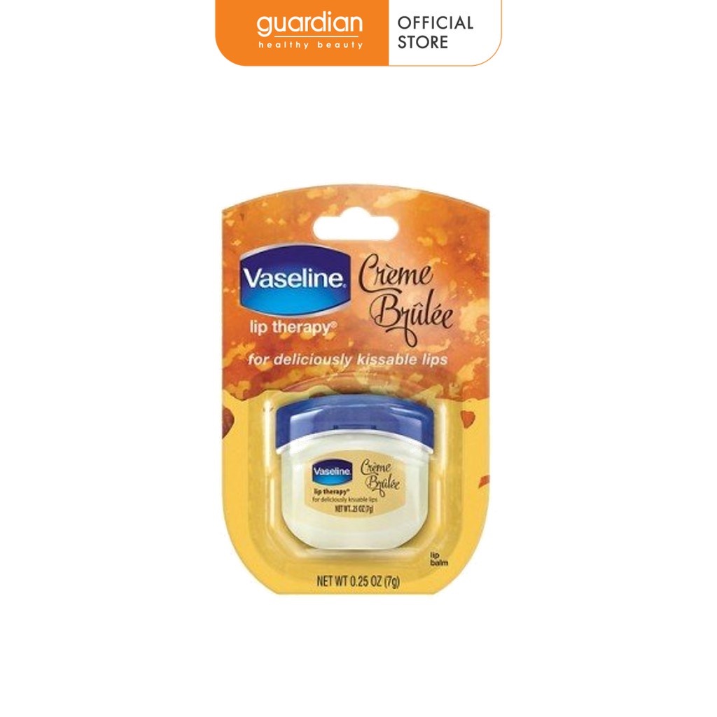 Sáp Dưỡng Môi Vaseline Creme Brulee Hương Vani Ngọt Ngào 7Gr