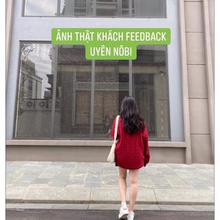 Áo len dài tay đỏ