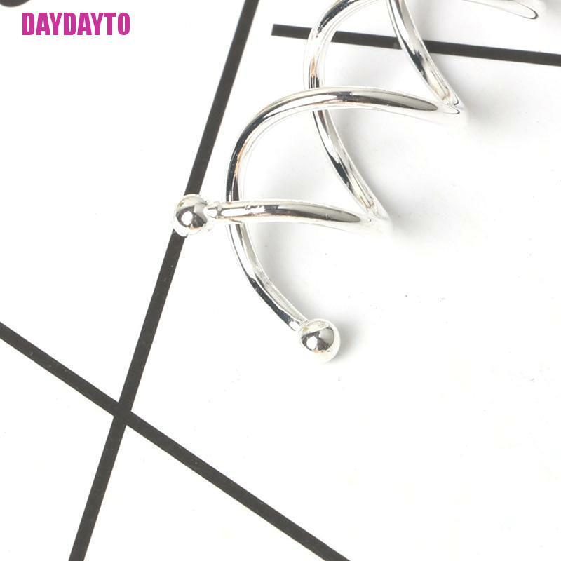 Set 10 Kẹp Tóc Dạng Xoắn Ốc Màu Vàng Hồng / Bạc