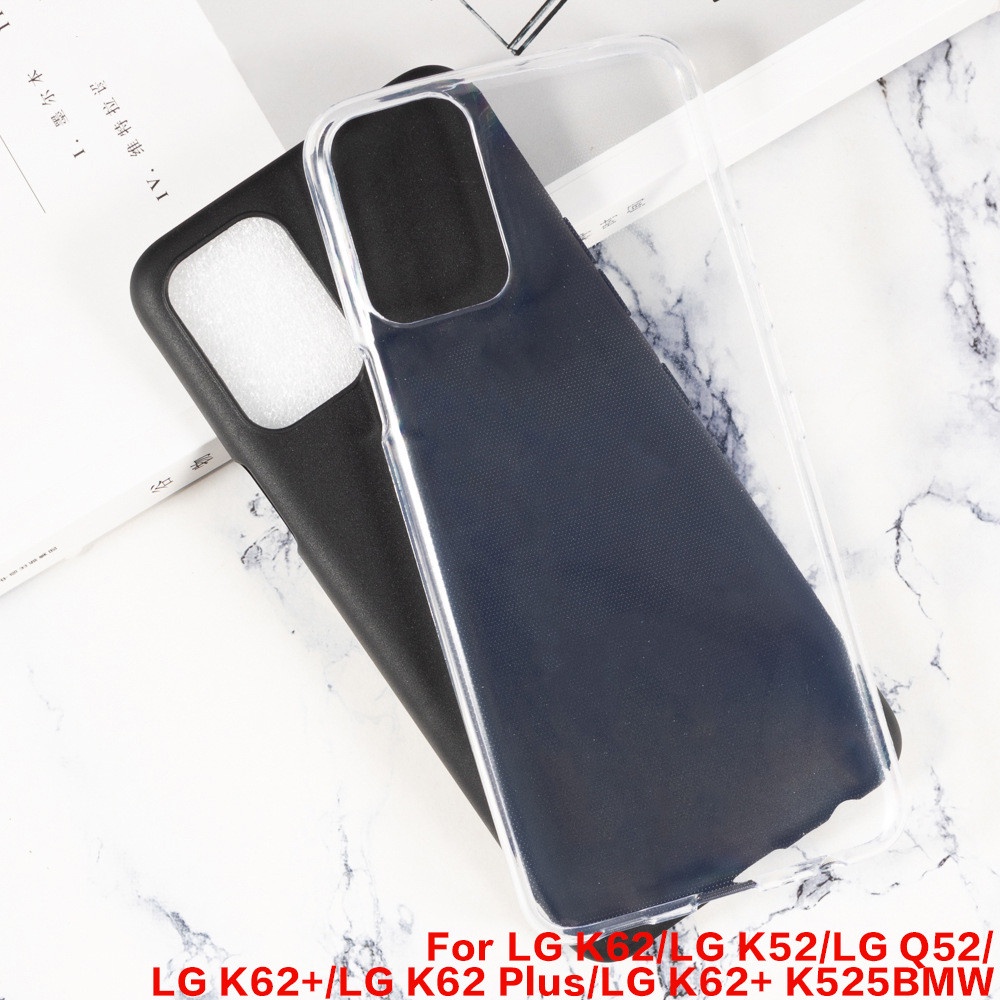 Ốp điện thoại LG K52 Q52 K62 K62 Plus Màu đen / Trong suốt Vỏ bảo vệ silicon TPU mềm siêu mỏng