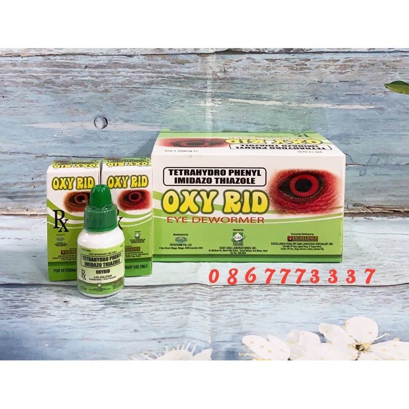 OXY RID - Nhỏ mắt trị sâu bọt mắt cho gà