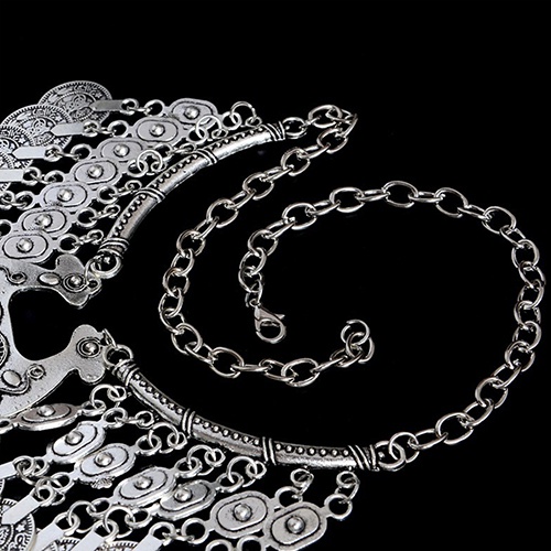 Dây chuyền hợp kim đính trang trí hình đồng xu Bohemia