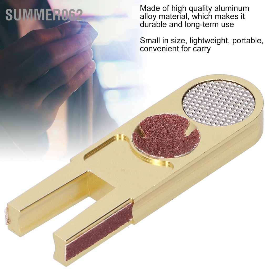 [Hàng Sẵn] Gold U ‑ Shape Cue Tip Trimmer Shaper Pool Table Stick Dụng cụ sửa chữa Phụ kiện bida 【Summer062】