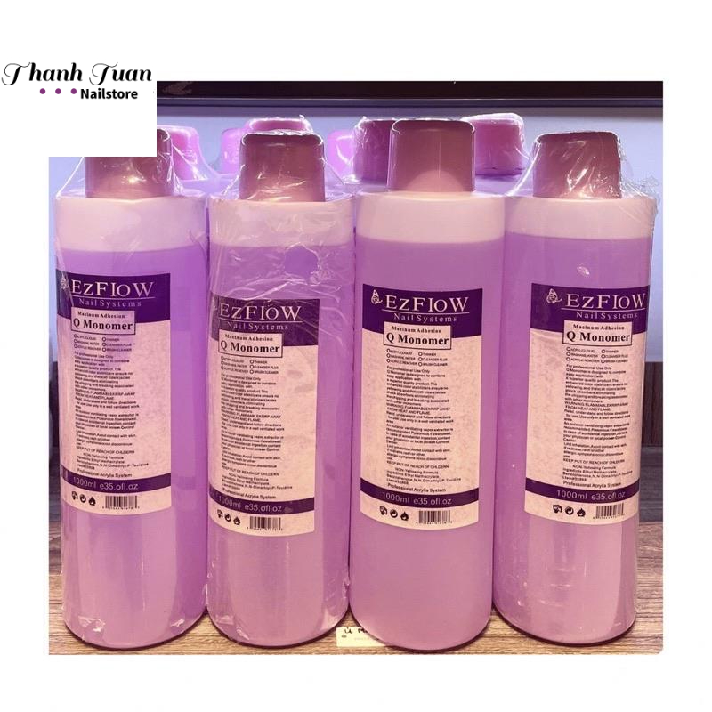 Lưu huỳnh EZFLOW 1 lít đắp bột móng  - Phụ kiện đồ nail HSM