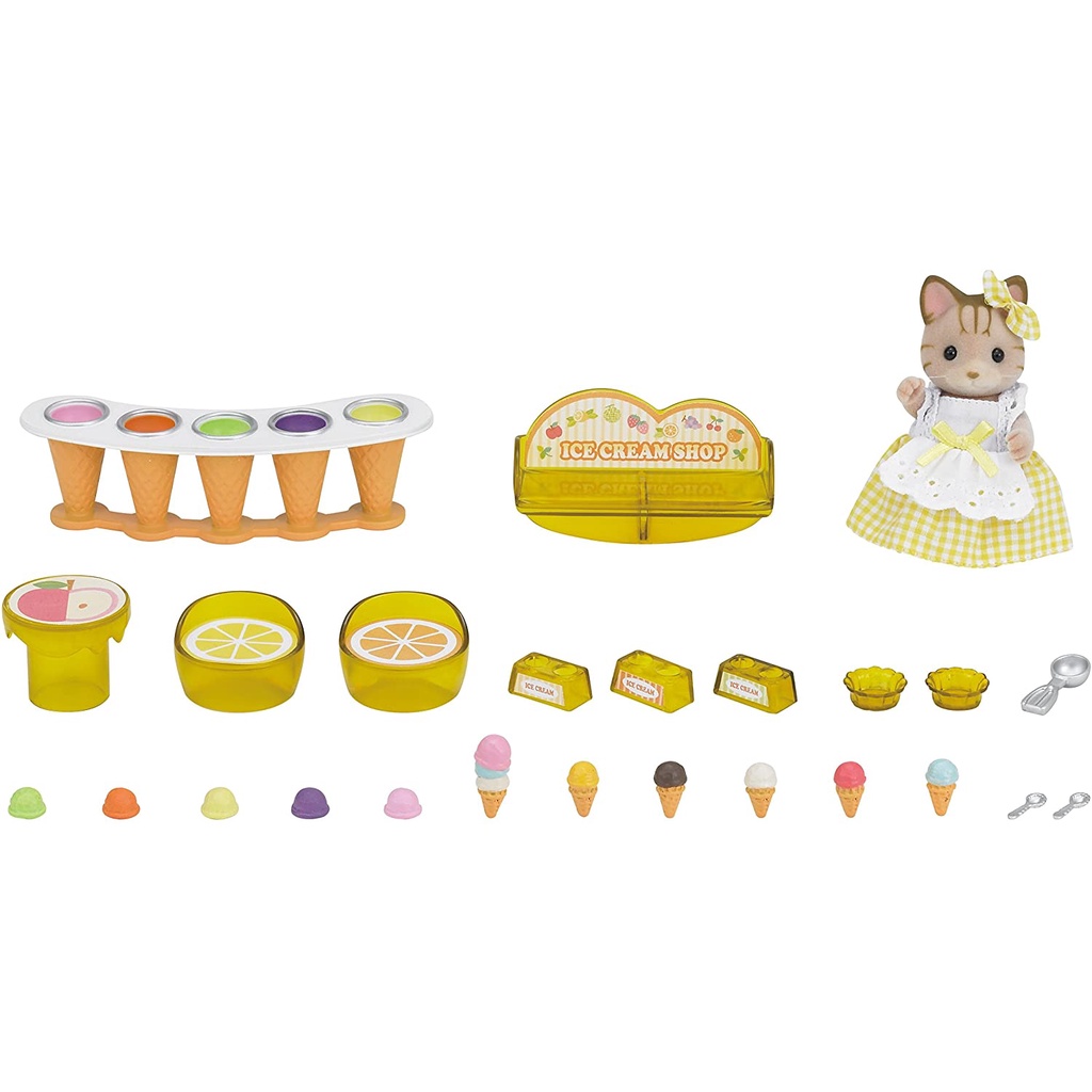 Sylvanian Families Tiệm Kem Trên Bãi Biển Seaside Ice Cream Shop Set