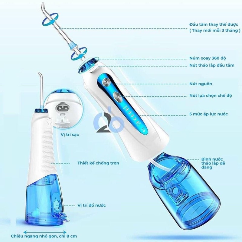 Máy tăm nước, tăm nước H2ofloss HF6, HF6P, HF9P phiên bản 2021