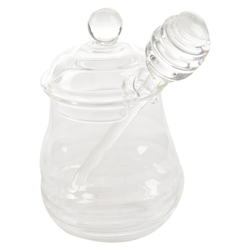 Lọ Thủy Tinh Trong Suốt Đựng Mật Ong 9 Ounces Có Nắp Đậy