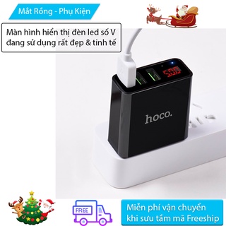 Cốc sạc HOCO C15/HK1 3A với 3 cổng usb tiện lợi