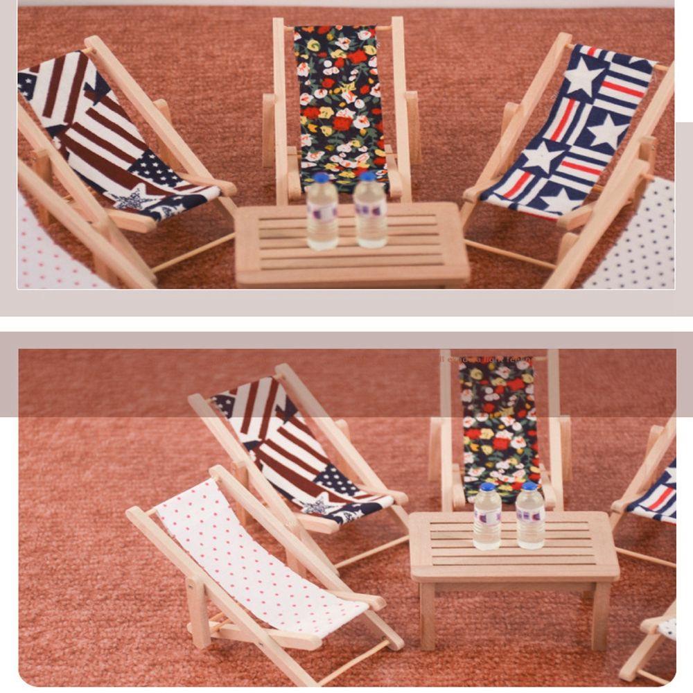 Mô Hình Ghế Bãi Biển Trang Trí Nhà Búp Bê Tỉ Lệ 1: 12