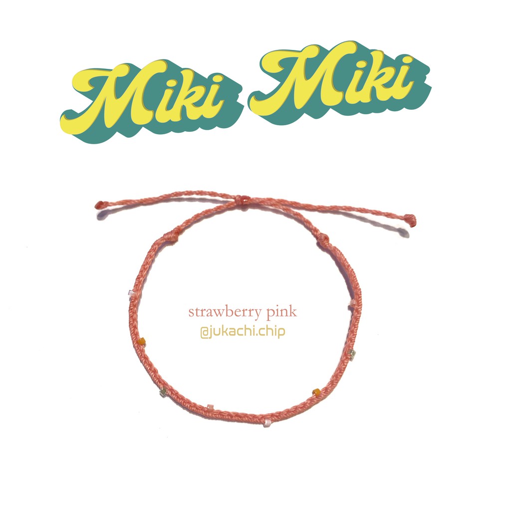Vòng tay sợi mảnh  kết hạt miyuki handmade - Miki Miki