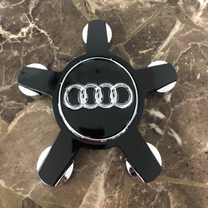 Biểu tượng Logo Audi chụp mâm, đường kính 135mm A6Q5135/Dùng cho các loại xe: A6 A6L A4 A4L A5 A7 S5 Q3 Q5 RS