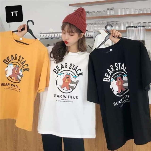Áo phông tay lỡ dáng thụng freesize