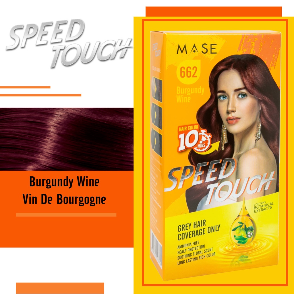 Thuốc Nhuộm Tóc Phủ Bạc Speed Touch 10 Phút - Màu Rượu Vang Burgundy 662
