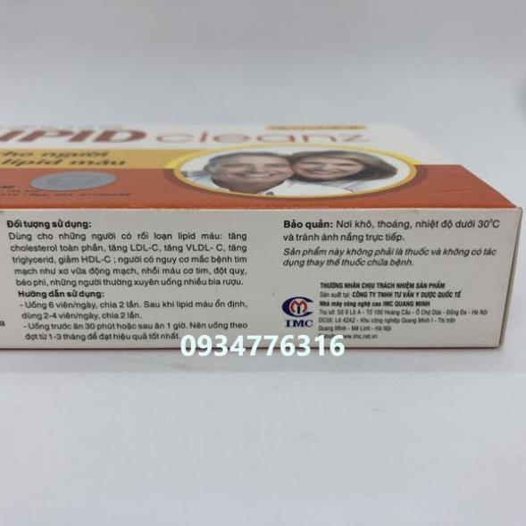 ✅ Viên Uống Lipid Cleanz. Hỗ trợ giảm cholesterol máu, hỗ trợ giảm nguy cơ xơ vữa động mạch và kiểm soát cân nặng.