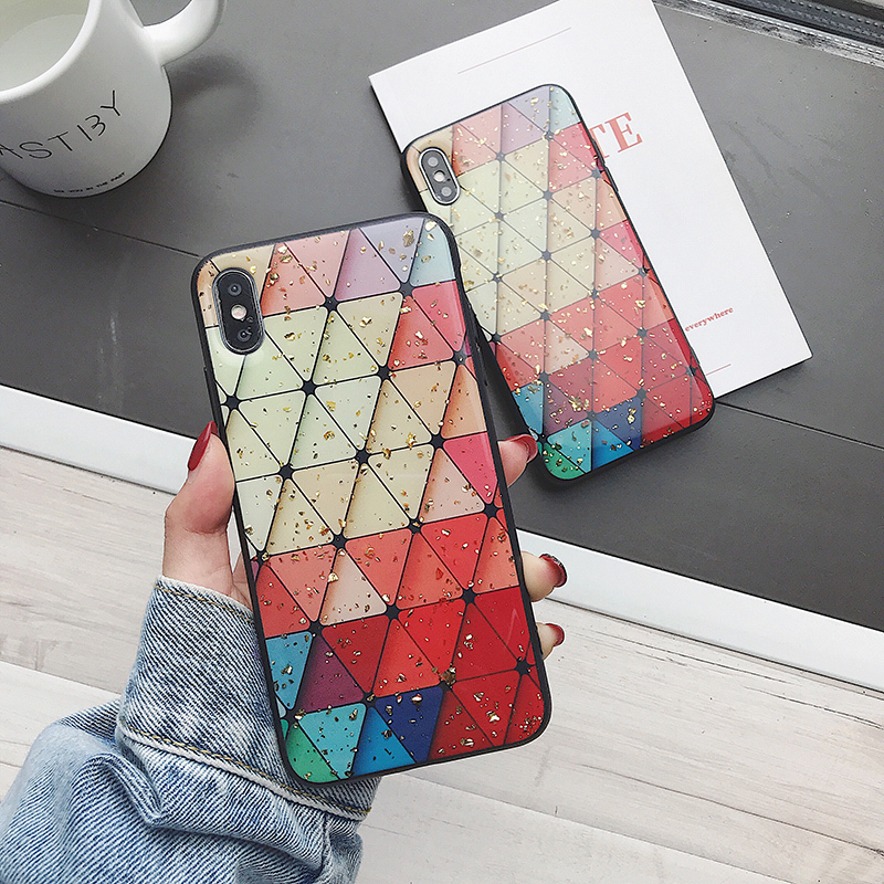 Ốp Điện Thoại Họa Tiết Kim Cương Cho Oppo A74 A16 A95 A94 A93 A54 A9 A5 2020 Reno 6 5 4 5G 4G A5S A12 Realme C11 C15