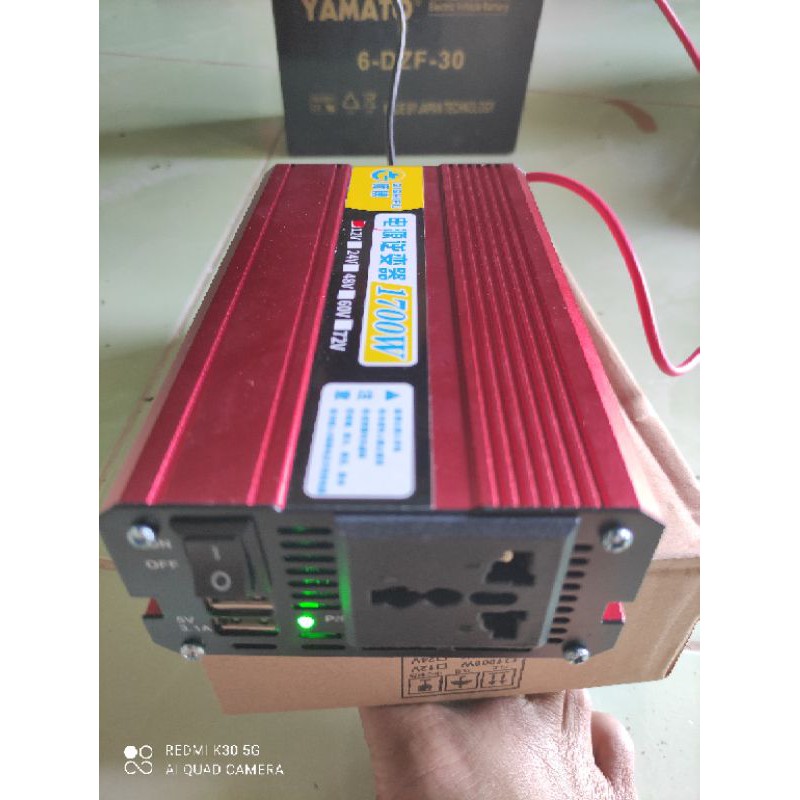 INVERTER ĐẢO ĐIỆN 12V LÊN 220V 1700W