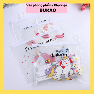 Z0551 Túi Zip A5 Unicorn Bukao