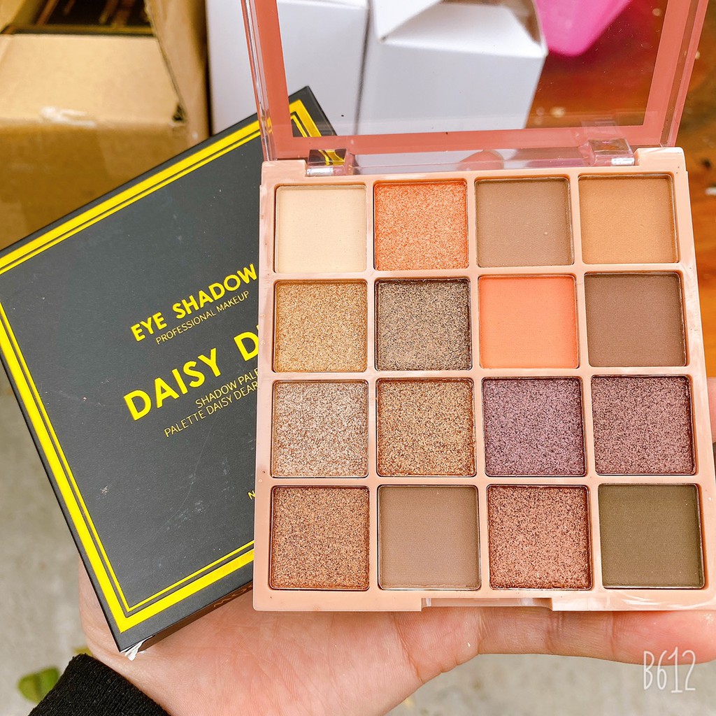 Phấn mắt 16 ô Daisy Dear nhũ lì tone hồng  nâu tây  F505 | BigBuy360 - bigbuy360.vn