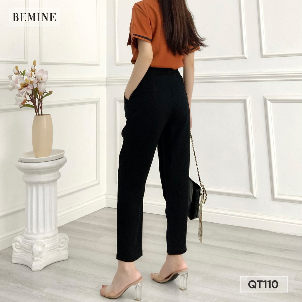 Quần tây kiểu eo túi xéo BEMINE QT110ĐEN