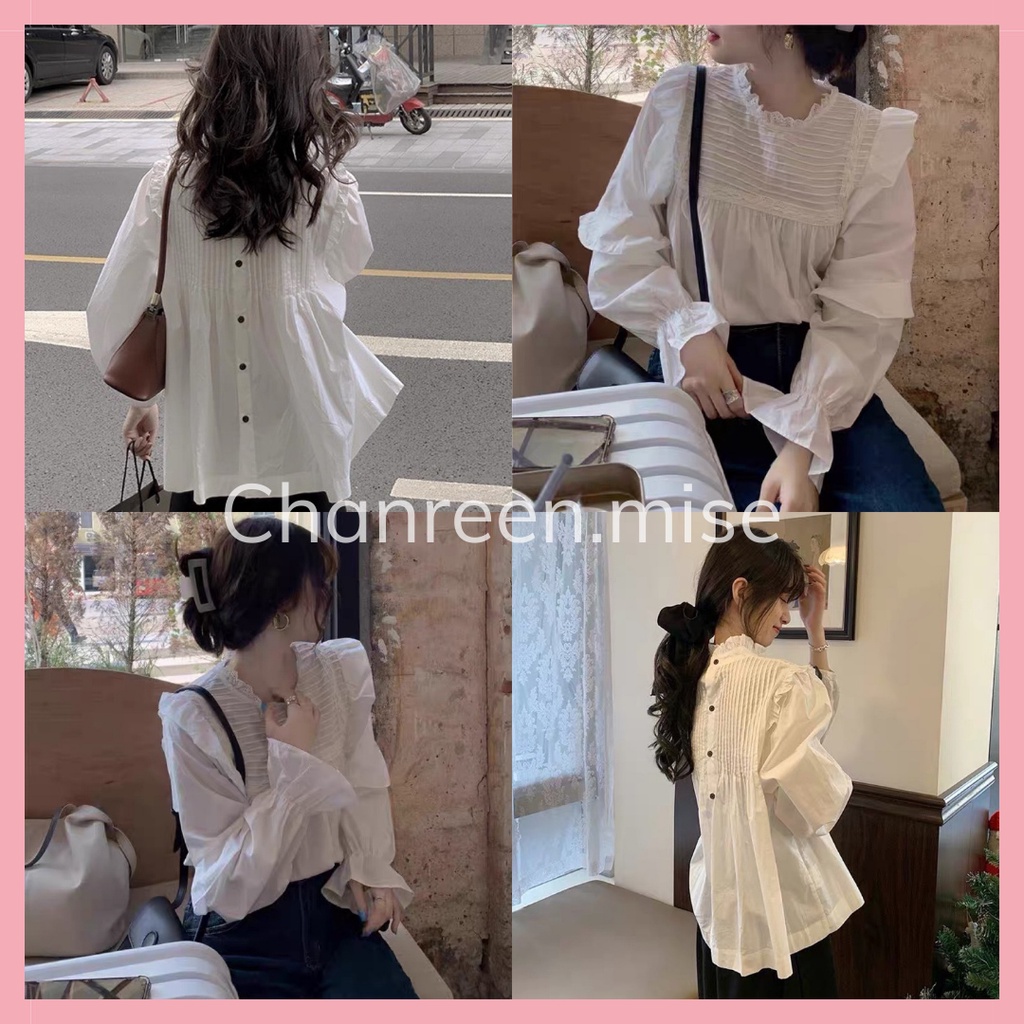 Áo sơ mi babydoll 2 mặt Tiểu Thư Quảng Châu CHANREEN [FREESHIP]