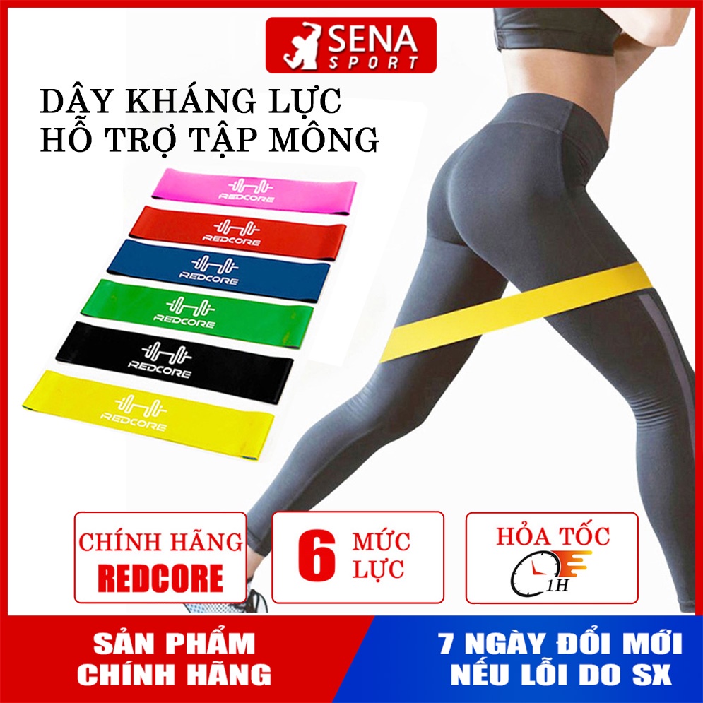 Dây Miniband cao su kháng lực hỗ trợ tập mông, chân - chính hãng Redcore