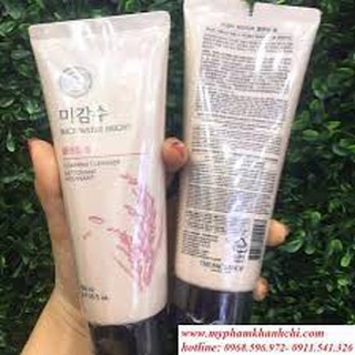  🐳 Canon.789🌱SỮA RỬA MẶT TRẮNG DA The Face Shop Rice Water Bright Cleansing Foam 100ml+150ml 