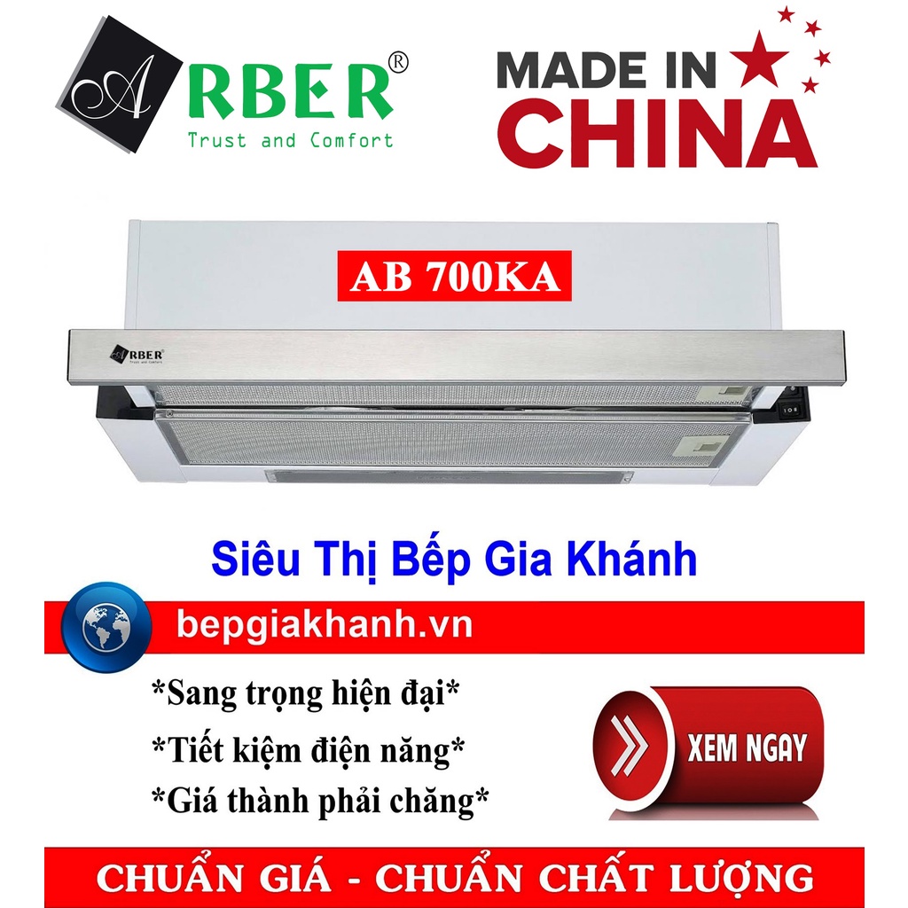 Máy hút mùi âm tủ 70cm Arber AB 700KA sản xuất Trung Quốc