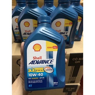 Nhớt Shell Advance AX7 Scooter 10W40 0.8L (xe tay ga)