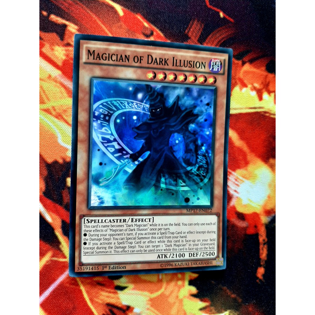 Thẻ Bài Mint90 Yugioh Monster Magician of Dark Illusion  - Super
