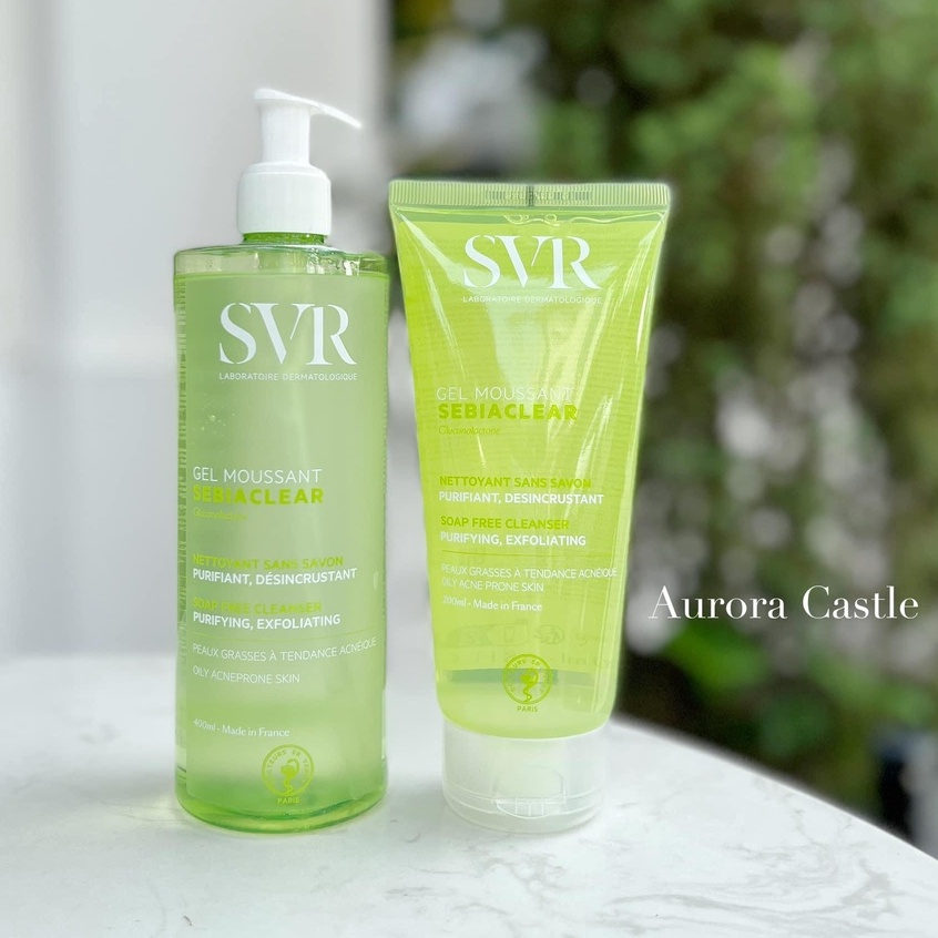 Sữa rửa mặt SVR không xà phòng, làm sạch, thanh tẩy da Sebia Clear Gel Moussant