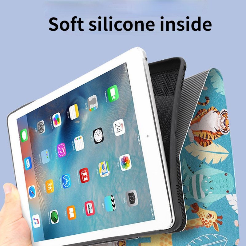 Bao da máy tính bảng silicon cho iPad 4 10.9 7th 8th 10.2 inch 2020 Air 3 2 1 pro 10.5 / 9.7 11 iPad mini 4 5 | BigBuy360 - bigbuy360.vn