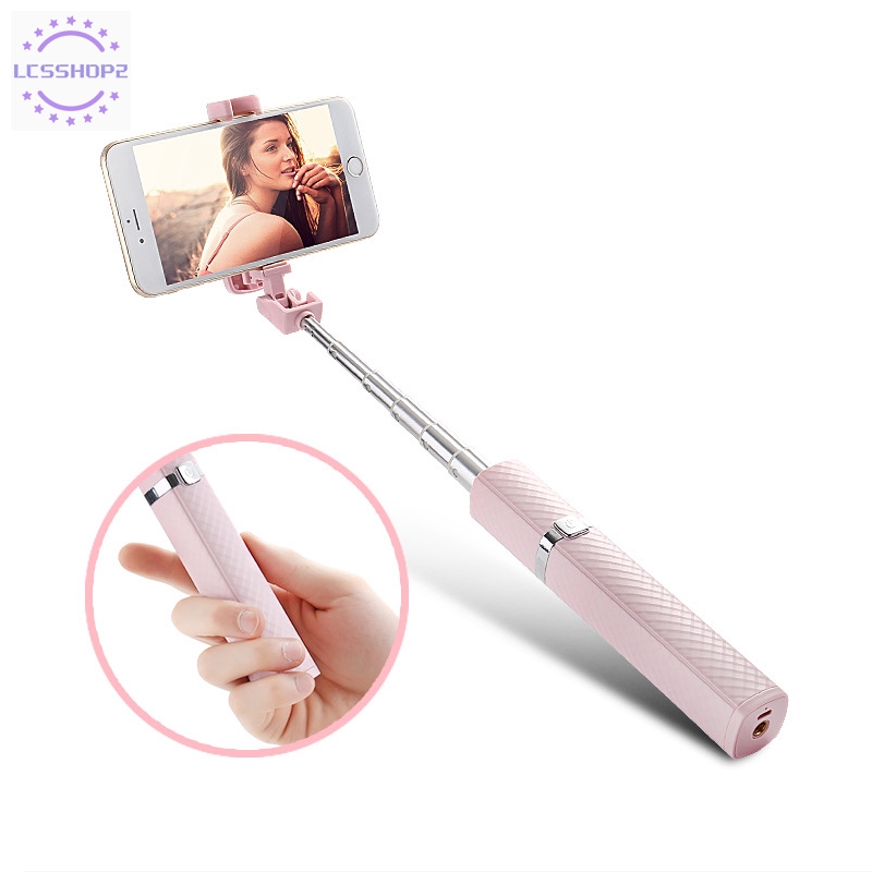 Self-timer for iPhone7 8 Line Control Selfie Stick Telescopic Lipstick S3 Mini