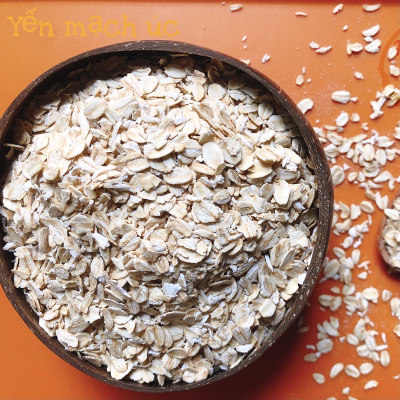 Yến mạch giảm cân Cán dẹt CUSTOM FOOD 500gr, 5 phút ăn liền