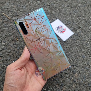 Miếng dán mặt lưng 3D vân kim cương cho Note 10 Plus / Note 10