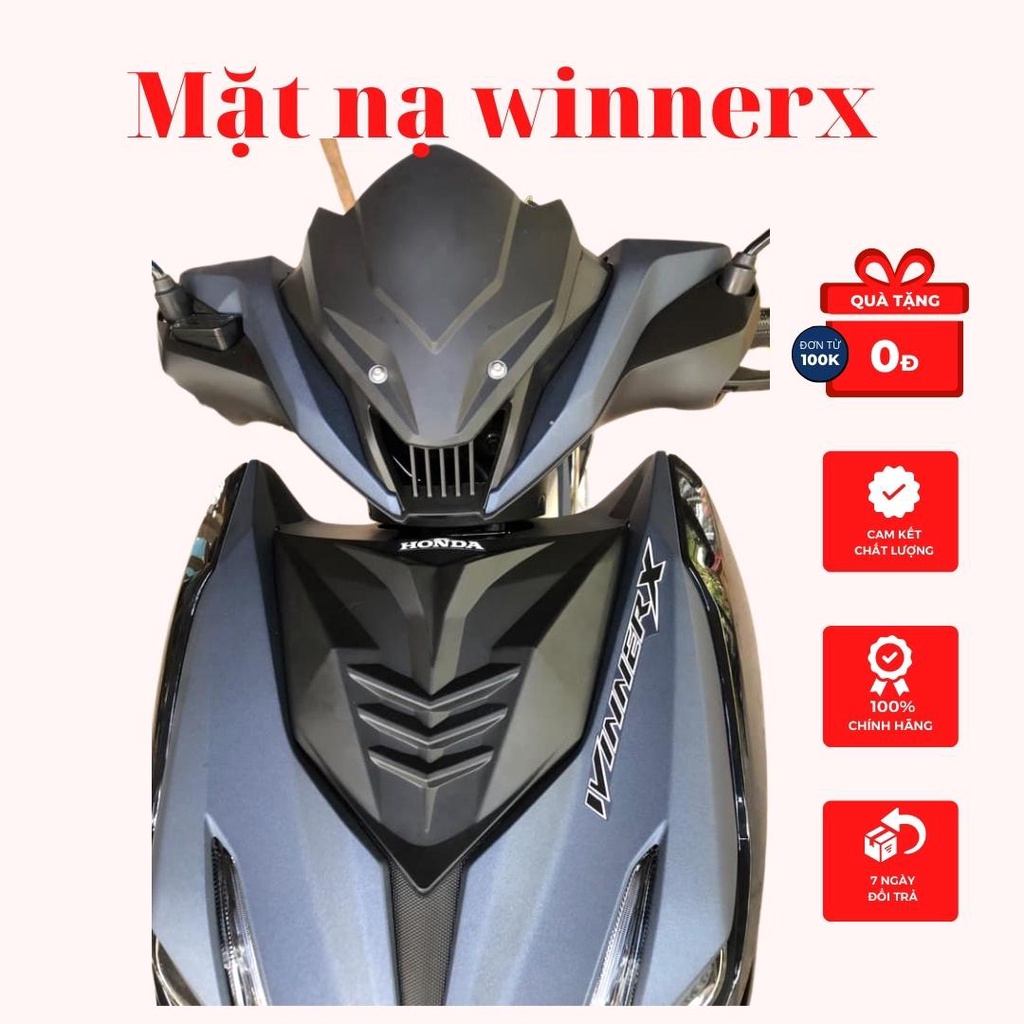 ốp mặt nạ xe winnerx màu đen cacbon có keo 3m dán sau cực chắc sản phẩm bảo hành 1 năm