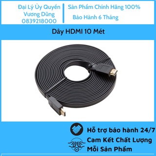 HDMI - Dây HDMI 10 mét (Dây loại dẹt, full HD, chống nhiễu, full HD)