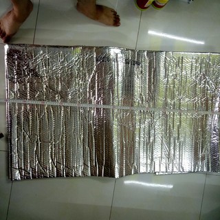 Bóng xốp 2 lớp 2 mặt tráng gương che yên xe máy-che nắng ô tô