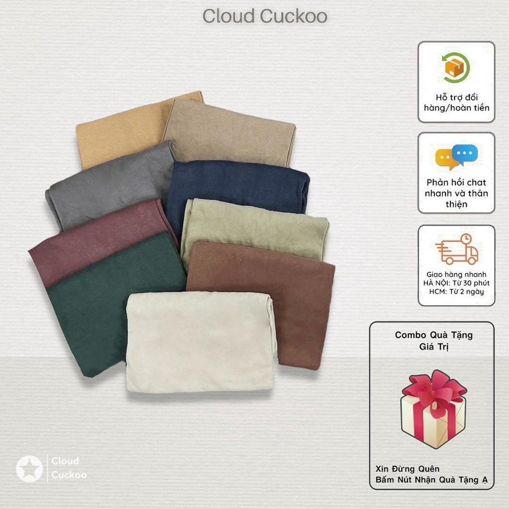 Áo Phông Unisex Trơn Basic Dáng Rộng Ovesize Chất Cotton Mềm Mại Thông Thoáng Không Bị Bí - Mã Số: 3158003