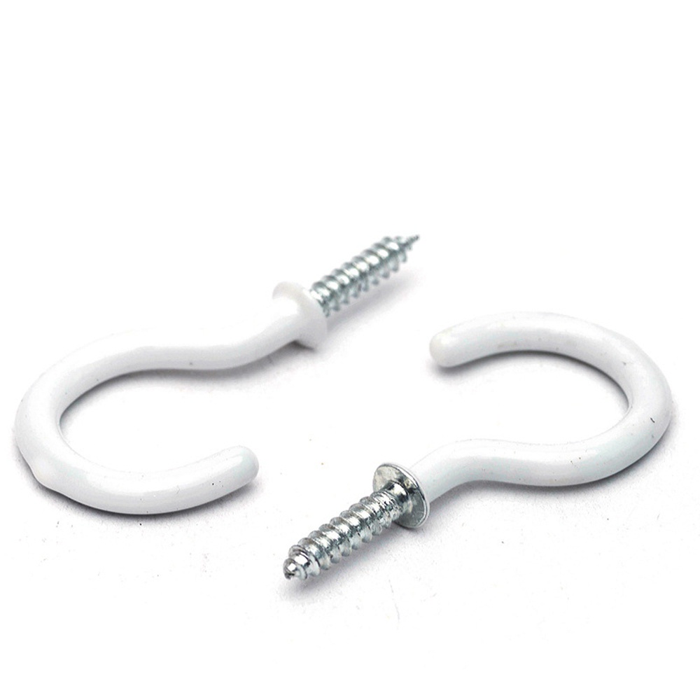 Set 10 móc treo đồ gắn tường màu trắng đen chịu lực nặng tiện lợi cho gia đình
