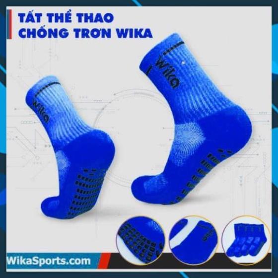 Tất bóng đá chống trơn Wika, vớ đá banh có cao su chống trượt dùng cho thể thao, bóng đá. Hàng chính hãng nhiều màu.