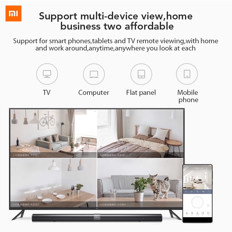 Camera IP Xiaomi Mijia Xiaobai thông minh 1080P HD Wifi tầm nhìn đêm chất lượng cao