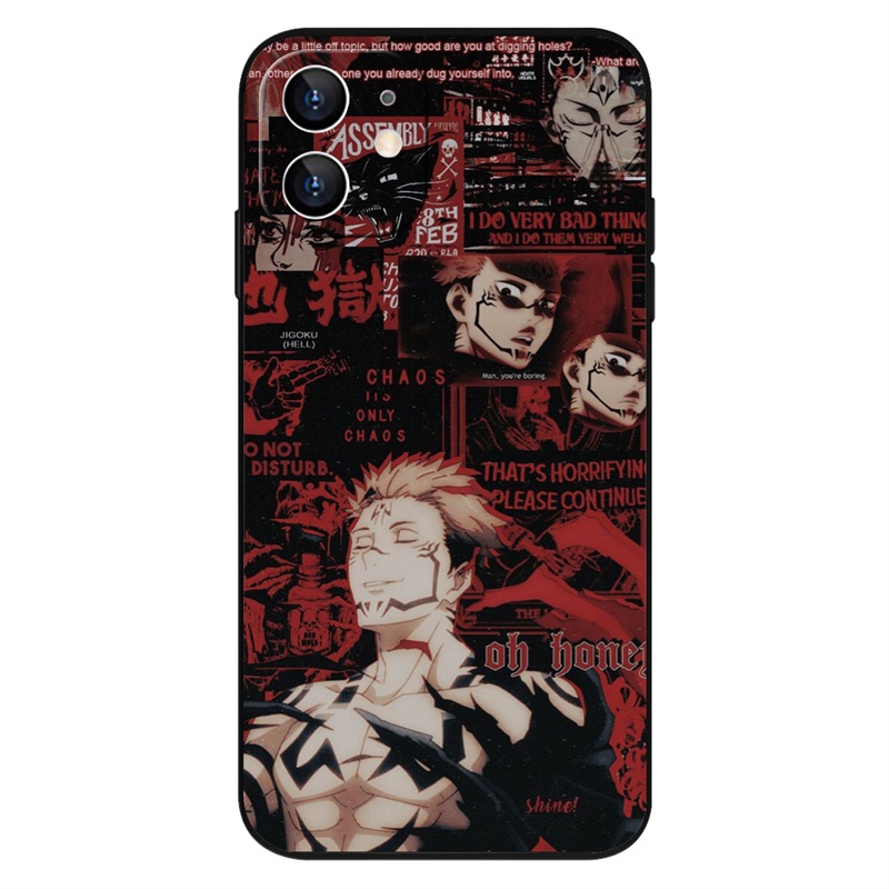 Ốp Điện Thoại Mềm Hình Jujutsu Kaisen Cho IPhone14 13 12 11Pro 14 13 12 11ProMax 14Plus 7Plus / 8Plus X / XS XR XsMax