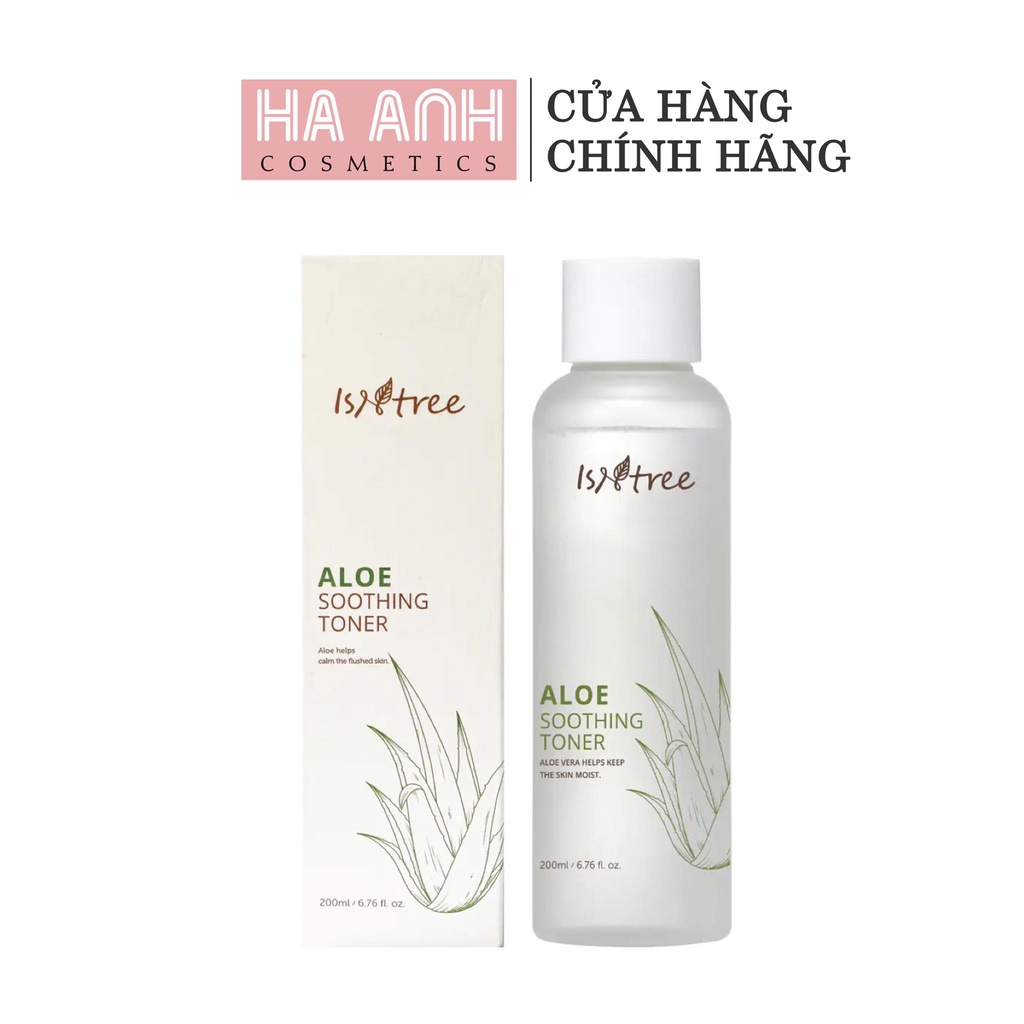 Nước Cân Bằng Isntree Aloe Soothing Toner Làm Dịu Da Chiết Xuất Lô Hội 200ml